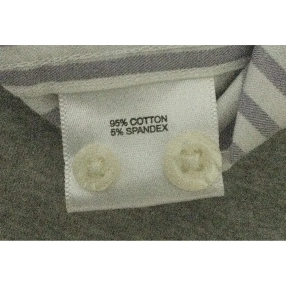 Vtg Peter Millar Shirt Men Size Large Purple white striped Button Up Long Sleeve - Picture 7 of 11